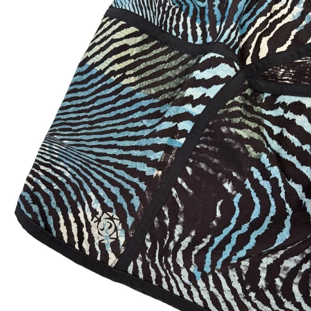LULULEMON SEAWHEEZE SHORTS TRACKER III 4" SECRET SOCIETY TOFINO TEAL SIZE 12 - Picture 6 of 8